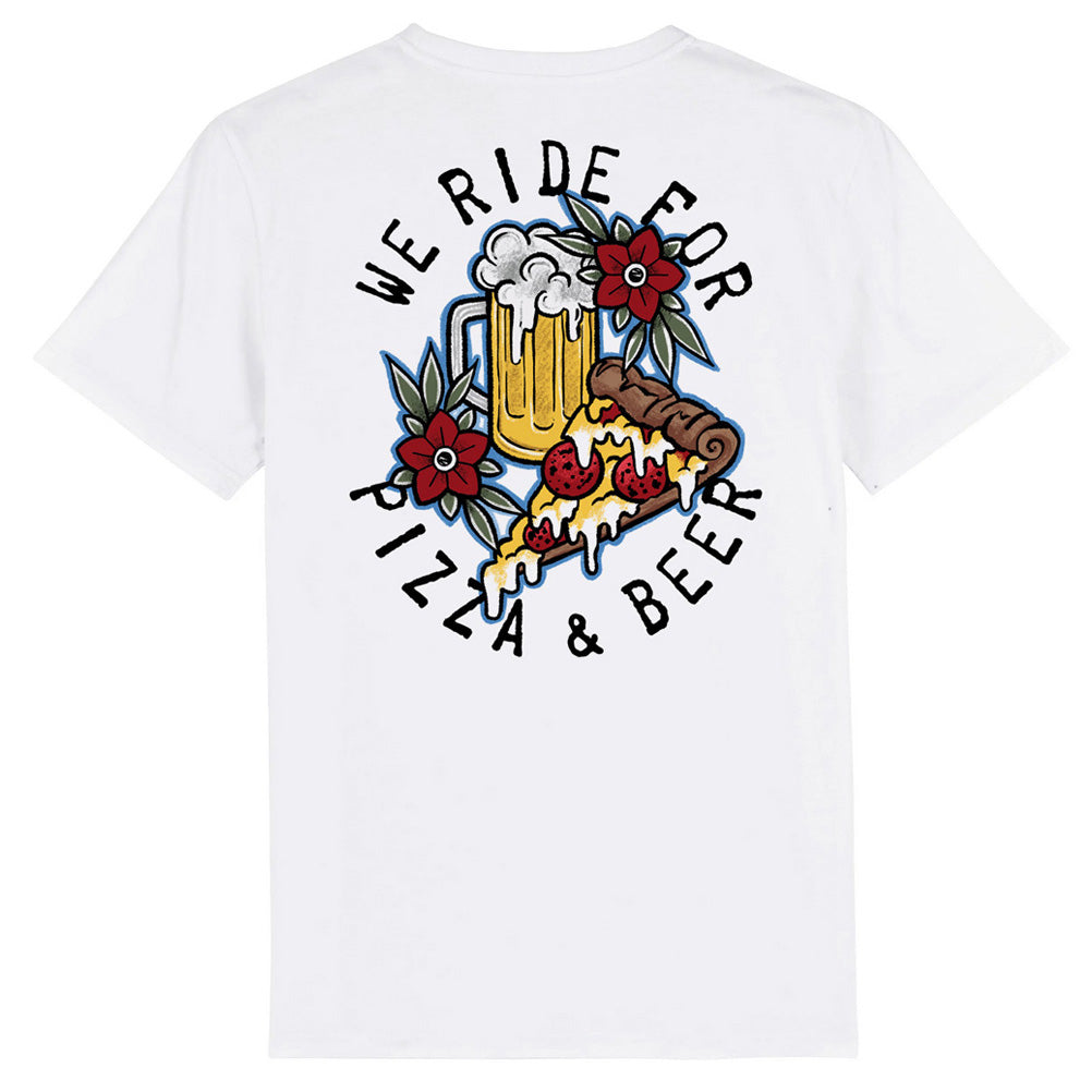 WHIP TILL RIP - We Ride For Pizza & Beer - Casual Tshirt