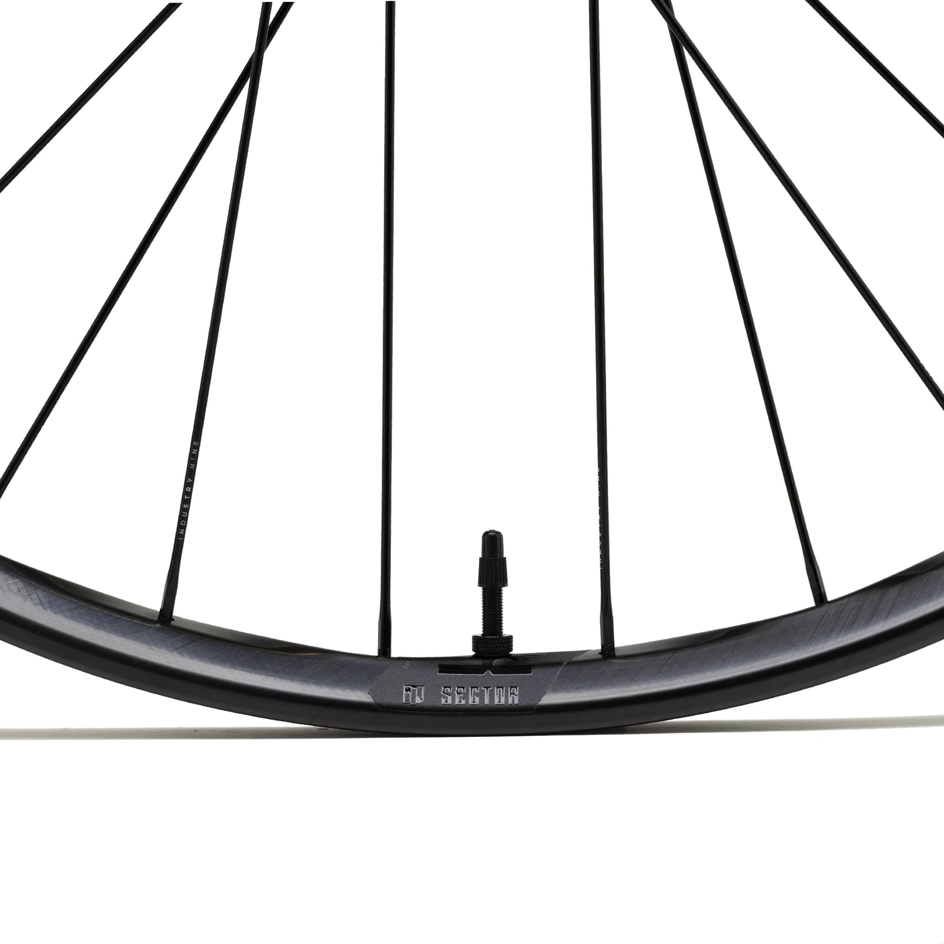 Sector Carbon Felge Decal und Nippel Detail
