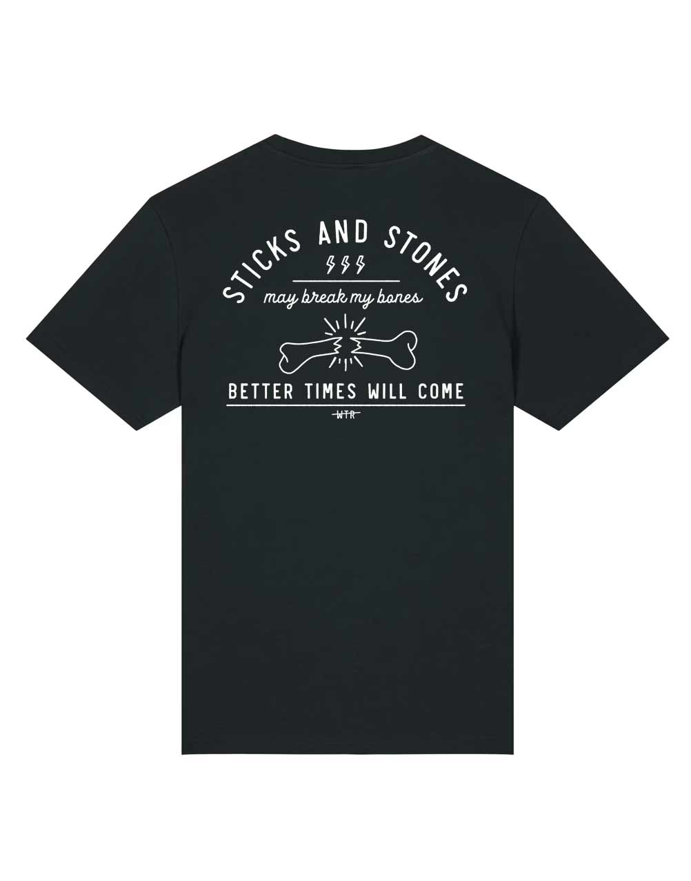 WHIP TILL RIP - Broken Bones Bio Baumwoll Tshirt schwarz
