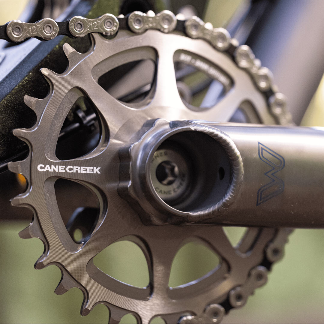 CANE CREEK - 8-BOLT Gravel/Road Kettenblatt 3mm Offset Titanium Grey