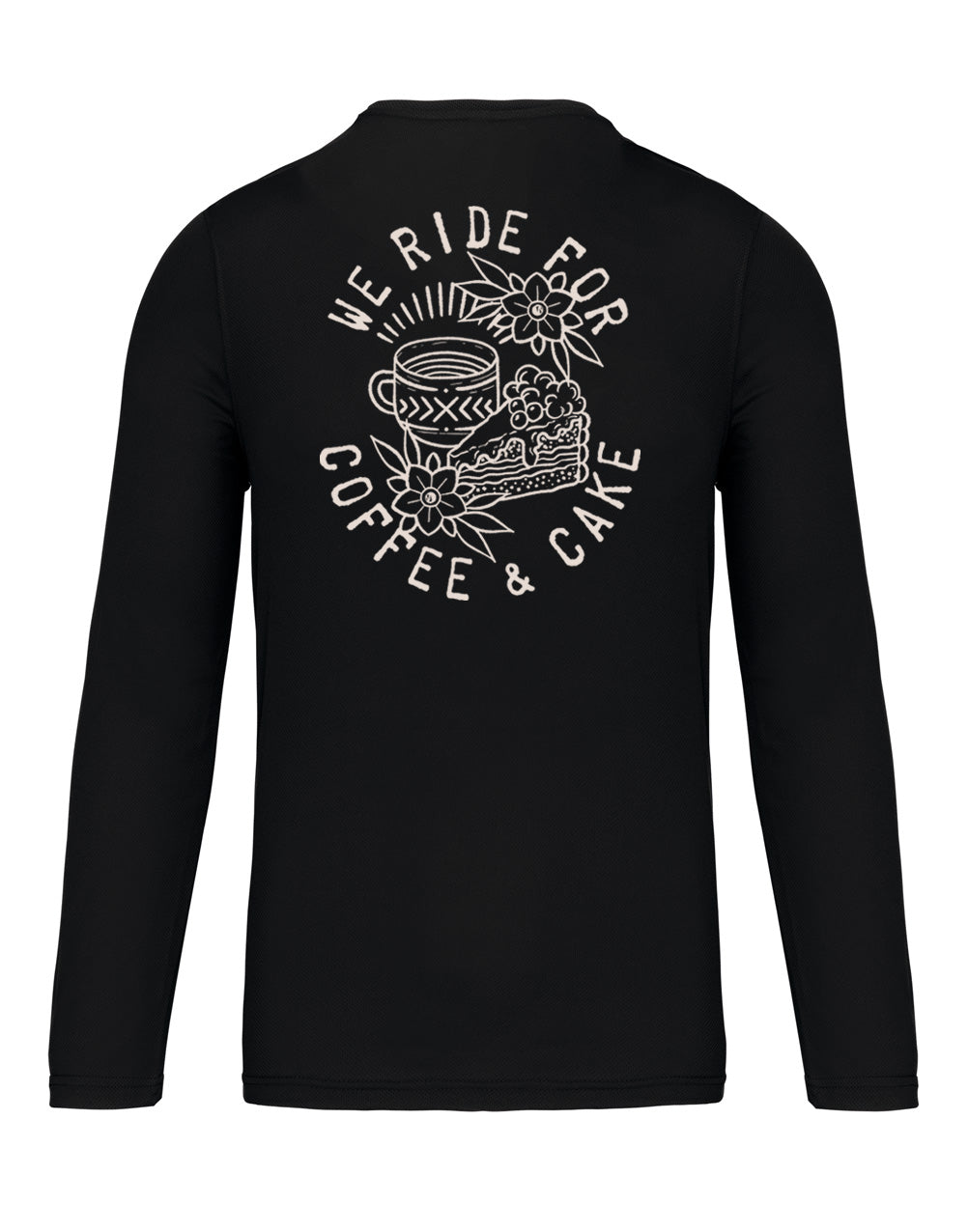 WHIP TILL RIP | Longsleeve Ridingshirt Unisex - Coffee & Cake